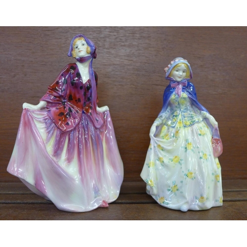 609 - Two Royal Doulton figures, Jennifer and Sweet Anne, painted marks to each base, a/f