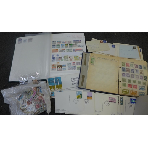 689 - Stamps - box of stamps, covers, etc., loose and in albums