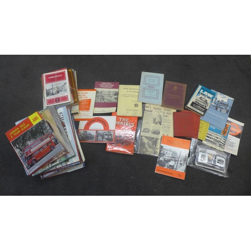 707 - A collection of bus and tram ephemera