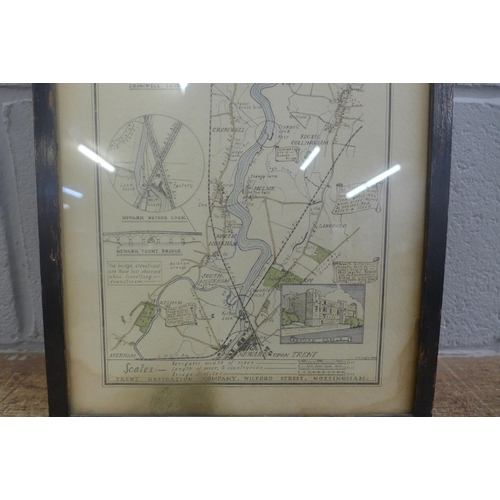 753 - The Helmsman's Map of The River Trent from Newark on Trent to Gainsborough showing navigation channe... 