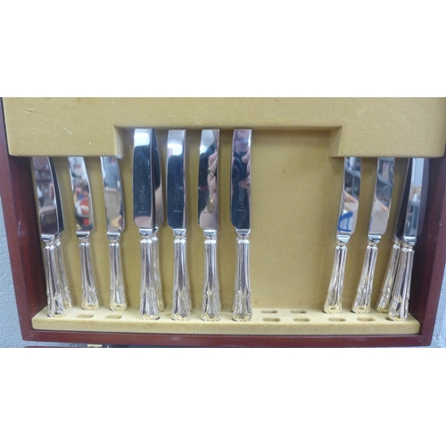 763 - An Arthur Price canteen of plated cutlery, eight setting