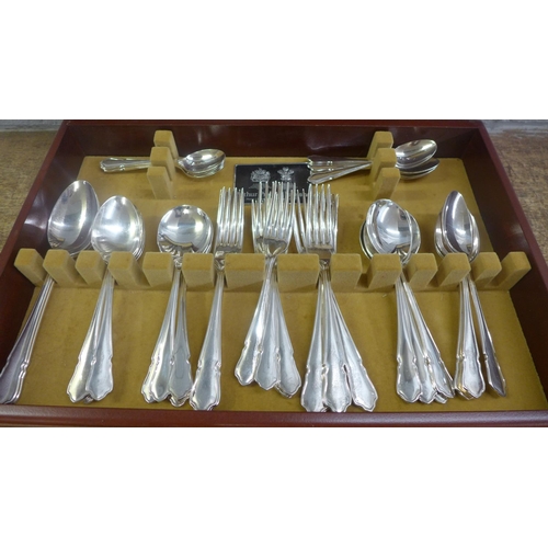 763 - An Arthur Price canteen of plated cutlery, eight setting