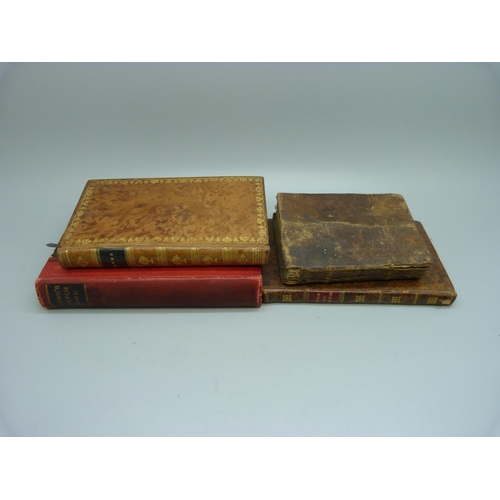 771 - Books - The Complete Ready Reckoner in Miniature, 1802, The Search after Happiness, 1818, The Sketch... 