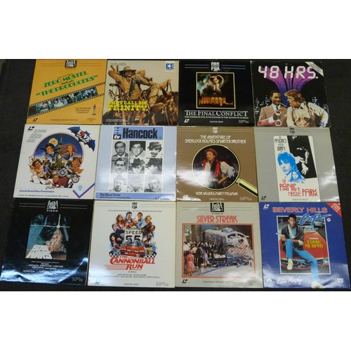 719 - A collection of thirty one laserdiscs, including Return of The Jedi and The Blues Brothers