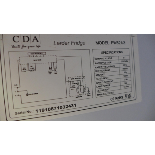 3027 - CDA Integrated Tower Fridge (H1780xW540xD540), model no.:- FW821/3, original RRP £435.83 inc. VAT * ... 