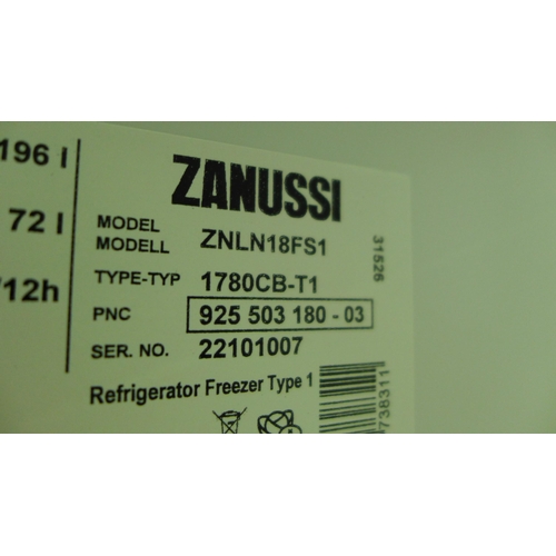 3029 - Zanussi 70/30 Fridge Freezer (H1772xW548xD549), model no:- ZNLN18FS1, RRP £440.83 inc. VAT * This lo... 