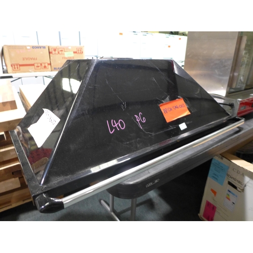 3035 - Smeg Victoria 100cm Black Gloss Wall Hood, model no:- KT100BLE, original RRP £789 inc. VAT * This lo... 