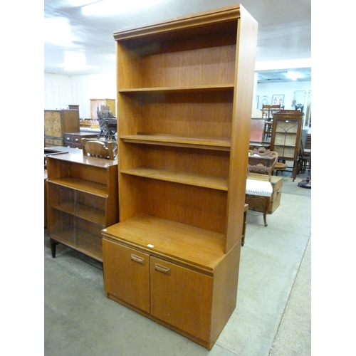 45 - A teak bookcase