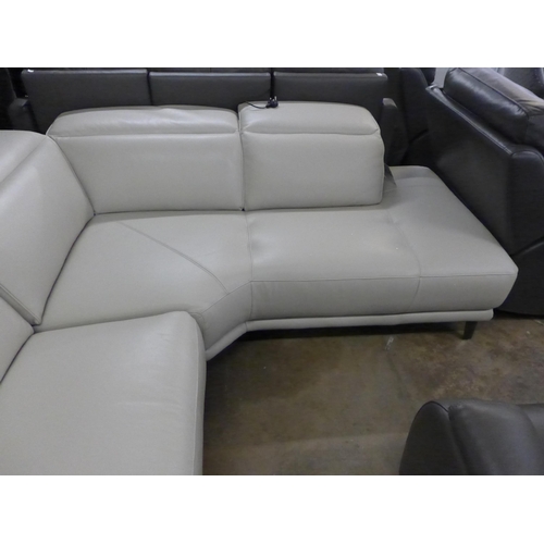 1459 - Cream Corner Leather 2Pc Sectional -  Original RRP £2083.33+ vat   ( 4125-27)    * This lot is subje... 