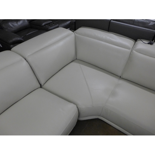 1459 - Cream Corner Leather 2Pc Sectional -  Original RRP £2083.33+ vat   ( 4125-27)    * This lot is subje... 