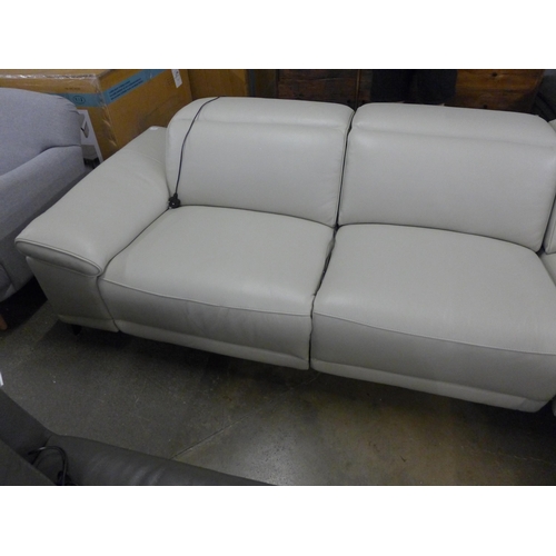 1459 - Cream Corner Leather 2Pc Sectional -  Original RRP £2083.33+ vat   ( 4125-27)    * This lot is subje... 