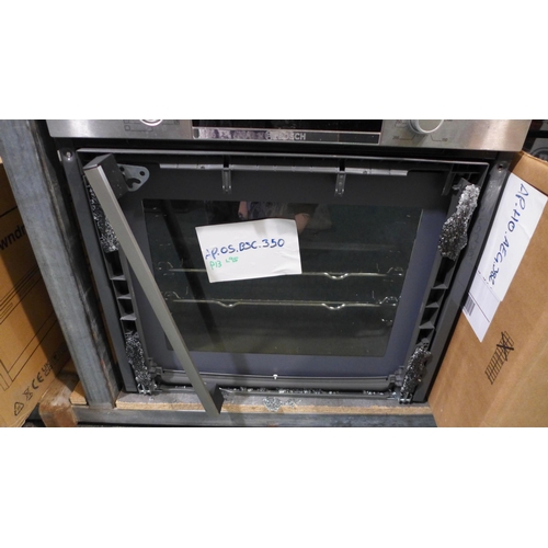 3225 - Bosch Series 4 Stainless Steel Single Oven (H595xW594xD548) (Damaged Glass), model no:- HBS534BS0B, ... 