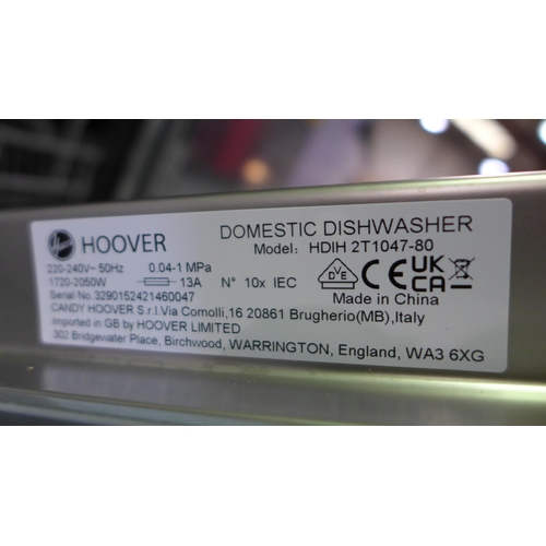 3244 - Hoover H-Dish 700 Fully Integrated Dishwasher (H816xW448xD559), model no.:-HDIH 2T1047-80, RRP £241.... 