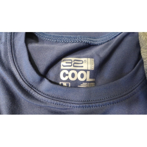 3006 - 4 Men's 32° Cool t-shirts - mixed colours - 3 x XL, 1 x L