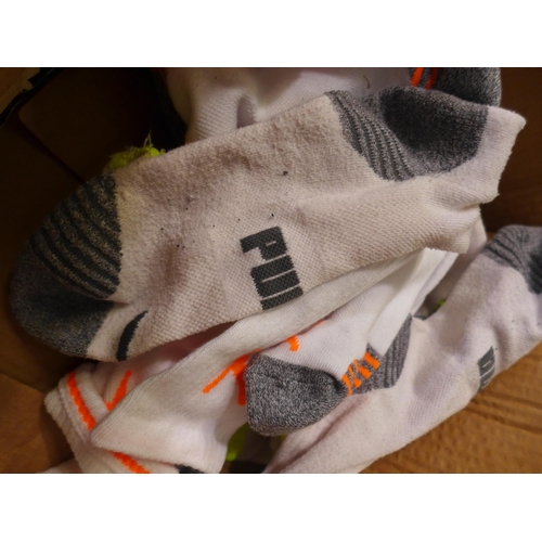 3007 - Box of men's Puma socks - various colours * This lot is subject to VAT