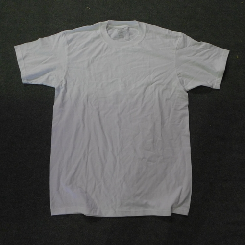 3023 - Bag of Men's White t-shirts - various sizes - approx. 10 per bag * This lot is subject to VAT