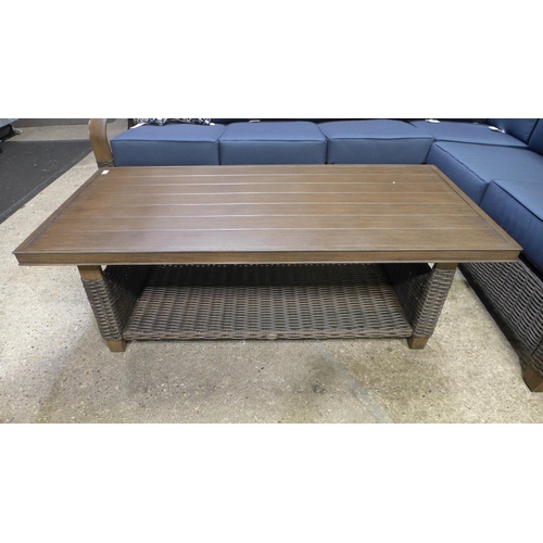 3038 - Pacific Casual Belhaven  6 Seater  Sectional Sofa And Coffee Table (2 Cushions missing)  ,  Original... 