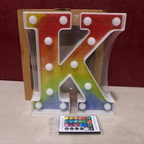 3070 - Illuminating rainbow letter 