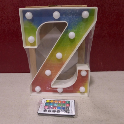 3078 - Illuminating rainbow letter 