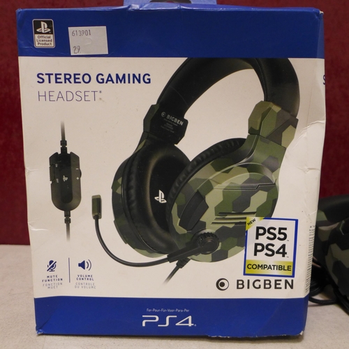 3091 - PS4 camouflage stereo gaming headset