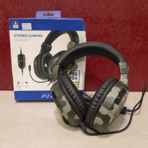 3093 - PS4 camouflage stereo gaming headset