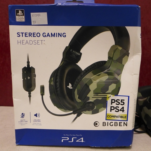 3093 - PS4 camouflage stereo gaming headset