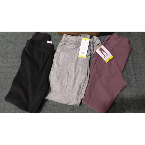 3189 - Mix of lady's jogging bottoms, loungewear and leggings - various sizes/styles/colours * This lot is ... 