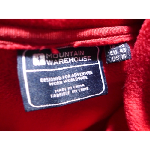 3214 - Mountain Warehouse Fell women's 3 in 1 red coat (UK Size 20) RRP £69.99, men's Spyder black half-zip... 