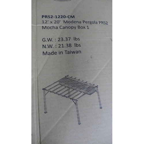 3252 - Paragon Modena 12X20Ft Soft Top Pergola , (267Z-5)   * Original RRP £1499.99 + VAT, This lot is subj... 