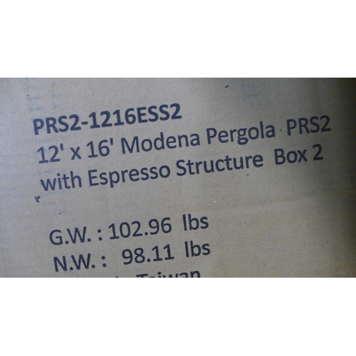 3253 - Paragon Modena 12X16Ft Soft Top Pergola (Cover Box Missing/ Incomplete) , (267Z-1)   * Original RRP ... 