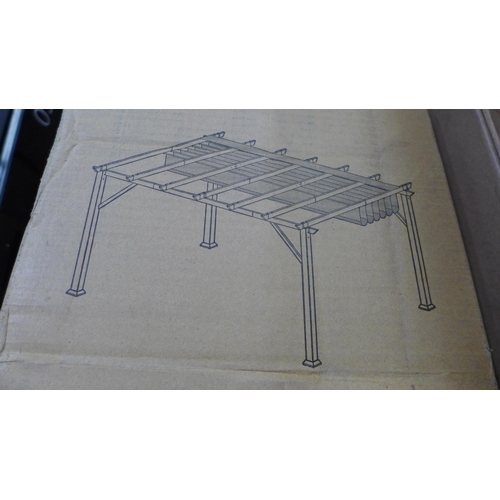 3253 - Paragon Modena 12X16Ft Soft Top Pergola (Cover Box Missing/ Incomplete) , (267Z-1)   * Original RRP ... 