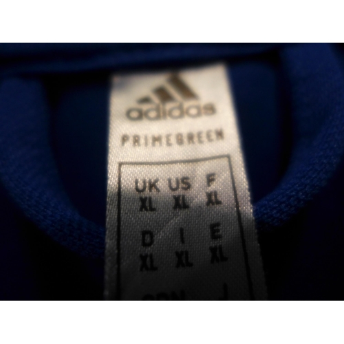 3289 - 2 Men's blue Adidas zip-up track tops (size XL and L) * This lot is subject to VAT