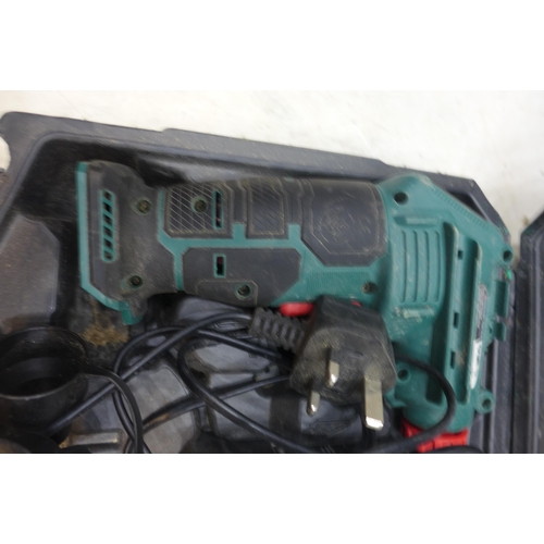 2010 - Parkside portable cordless compressor in case