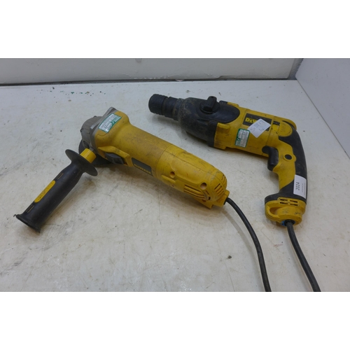 2024 - Dewalt 240v angle grinder and SDS drill