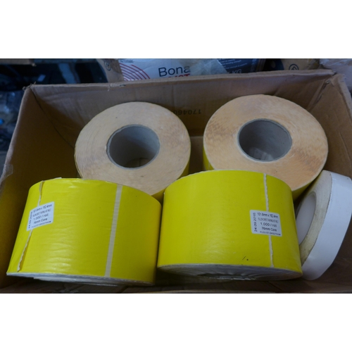 2031 - 4 Rolls of 100 sticky back address labels - approx. 4