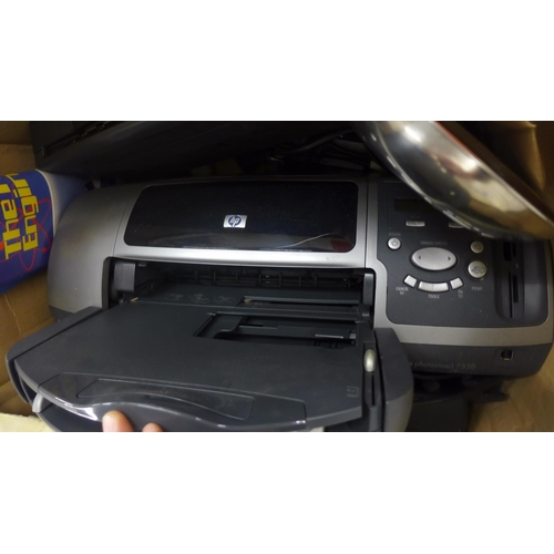 2057 - Teraillon kitchen scales, Canon photo printer, scanner and HP Photosmart jet printer