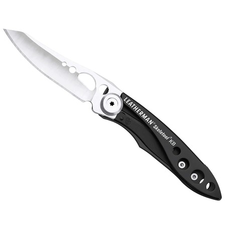 3113 - Leatherman black skeletool KB locking knife