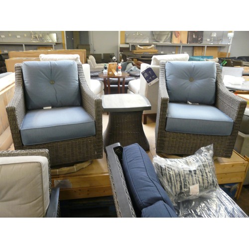 1466 - Sunvilla Malibu 3Pc Denim bistro Set, Original RRP £749.99 + Vat (4128-27)   * This lot is subject t... 