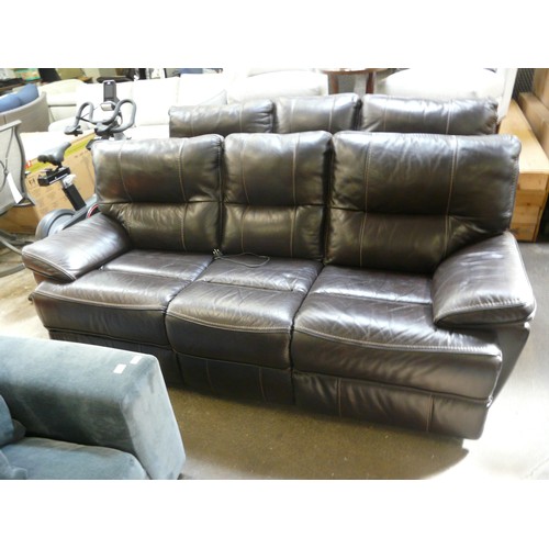 1480 - Tomlin 3 Seater Sofa     Power Recline / Leather, Original RRP £708.33 + vat (4136-6)  * This lot is... 