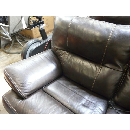 1480 - Tomlin 3 Seater Sofa     Power Recline / Leather, Original RRP £708.33 + vat (4136-6)  * This lot is... 