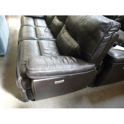 1480 - Tomlin 3 Seater Sofa     Power Recline / Leather, Original RRP £708.33 + vat (4136-6)  * This lot is... 