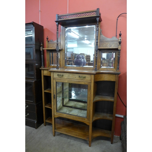 18 - An Edward VII inlaid rosewood mirrorback sideboard