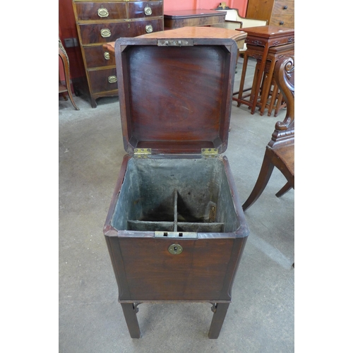 2 - A George IV mahogany wine cooler