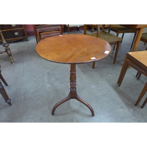 3 - A Victorian mahogany circular tripod wine table