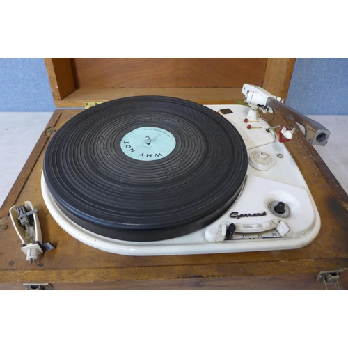 387 - A Garrard Model 4HF record player in wooden case