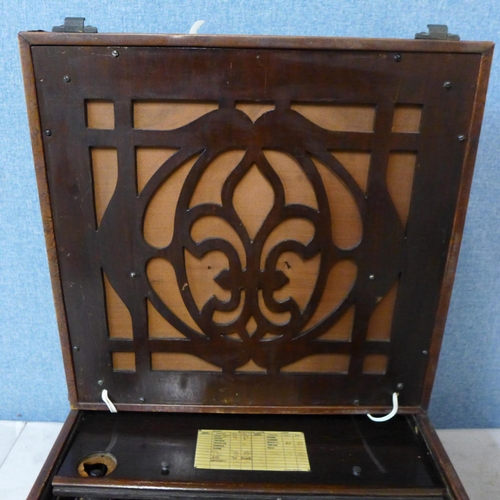 395 - A Brandes valve radio in leatherette case