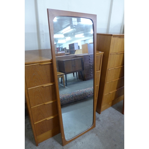 41 - A teak framed mirror