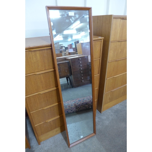 42 - A teak framed mirror