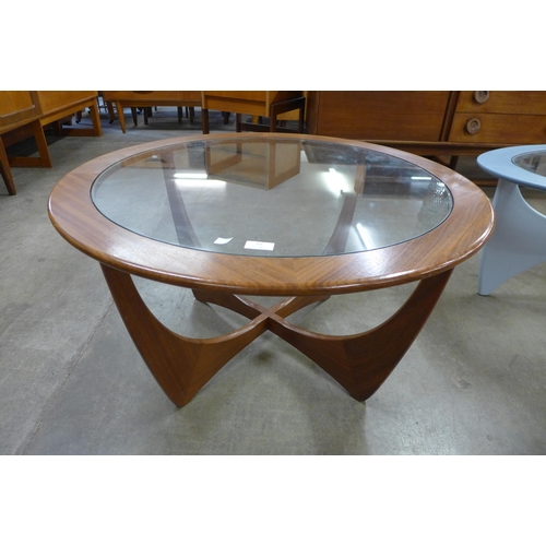 59 - A G-Plan Astro teak and glass topped circular coffee table