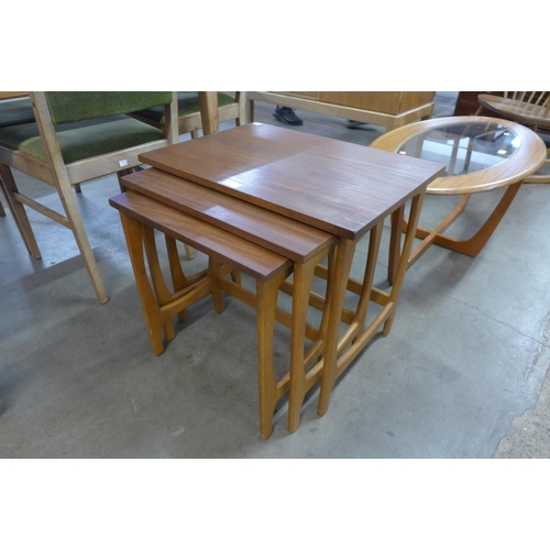 71 - A teak nest of tables